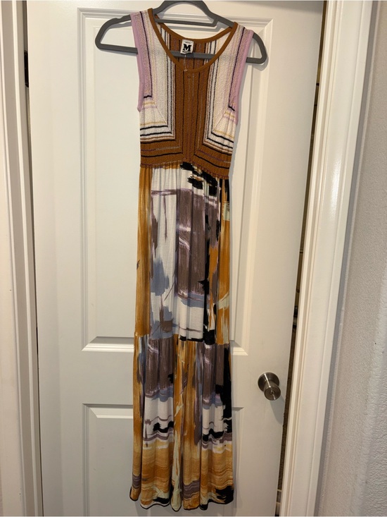 Missoni Dresses & Skirts - NWOT! MISSONI Multicolor Paint Splash Tiered Sleeveless Maxi Dress Size US 6